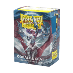 Dragon Shield - Cobalt and Silver - Dual Matte Sleeves